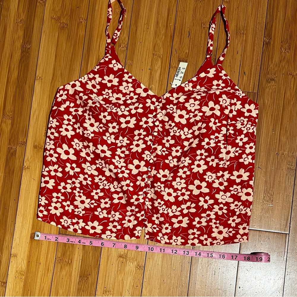 NWT Madewell Button Down Cami in Full Bloom Size 4 - Picture 10 of 13